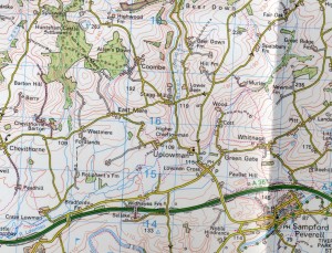 Map of Uplowman